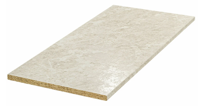 Столешница (28 мм) к кухне  готовое решение (1,8 м ; 2.0 м)  Королевский опал светлый