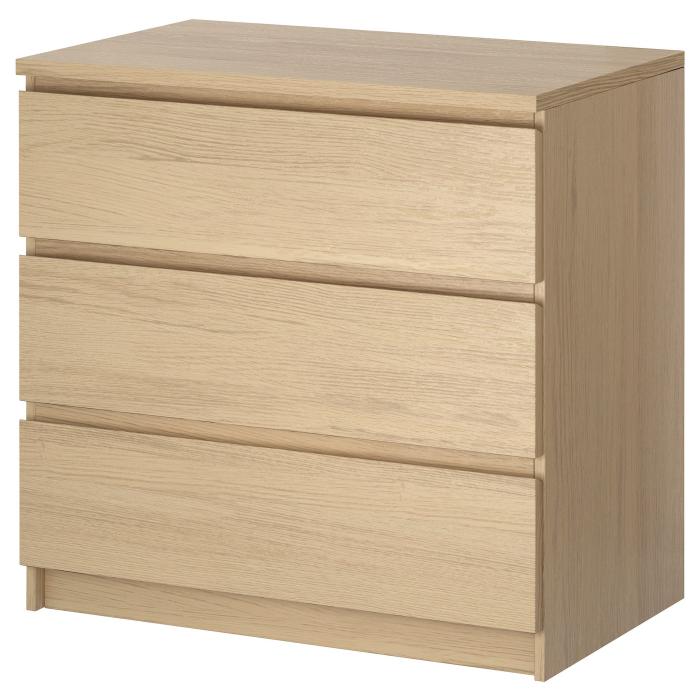 Комод "Твист-мини" 3ящ. Дуб сонома ( БЕЗ ФУРНИТУРЫ)