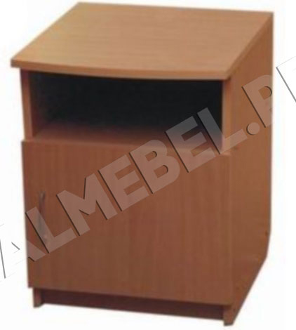 Тумба прикроватная ЛДСП дуб выбеленный с дверкой Выводим