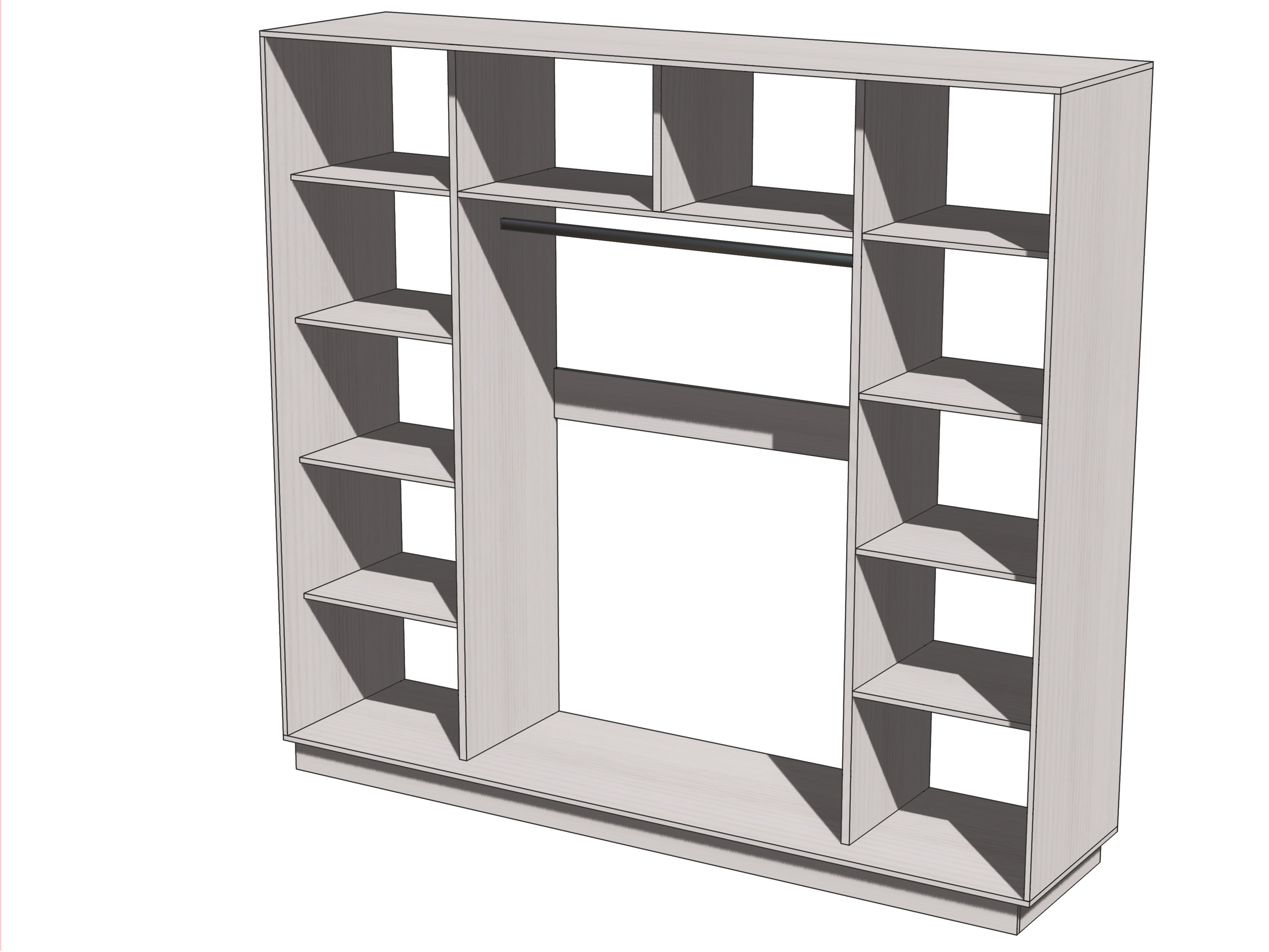 Шкаф-купе "Лайндор" Корпус к шкафу-купе 2400 анкор белый
