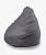 Кресло-Мешок "Груша" Real (120*80) съемный чехол (серый) НЕЙЛОН
